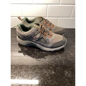 Merrell Men's Lace Up Waterproof Oak Creek Hiking Trail Shoes Gray Green 5.5